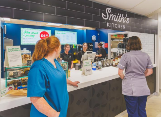 If you want to try out WHSmith's new cafe concept you'll have to visit, a hospital?