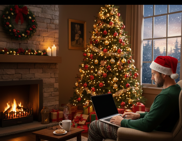 Who does their tax return on Christmas Day and why?
