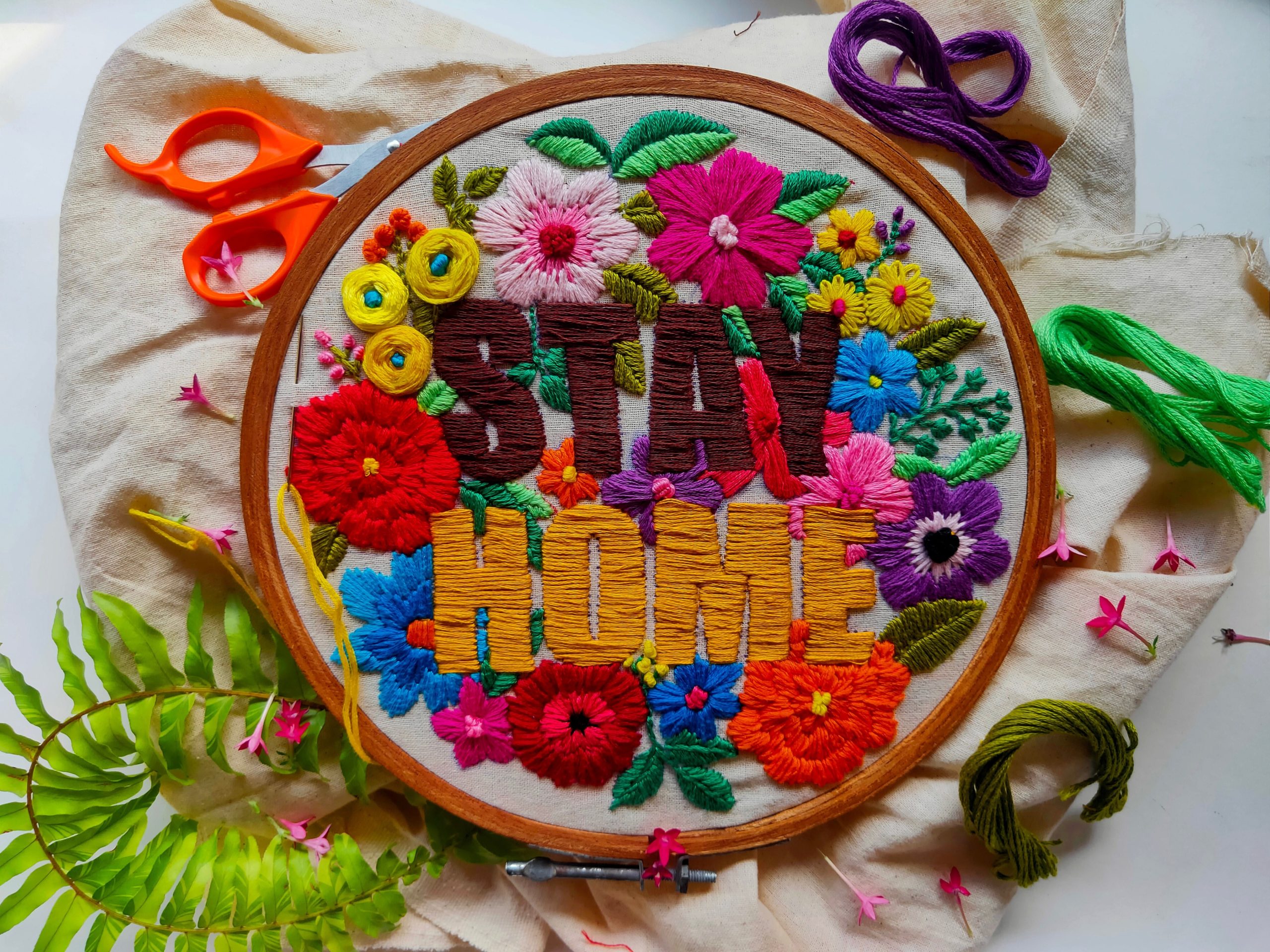 How embroidery saved us in lockdown, business and on the red carpet - should more freelancers get hooked?