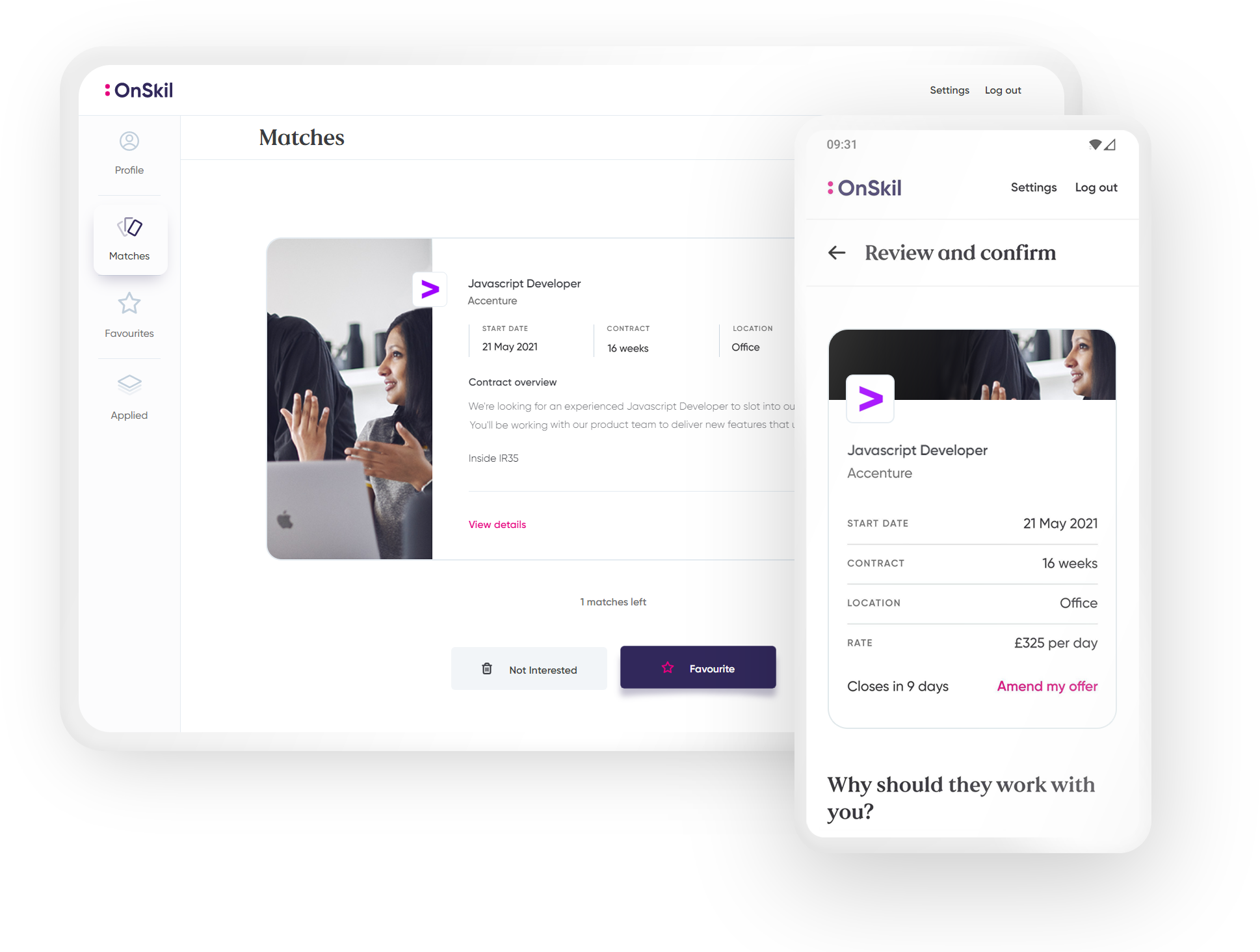 IT Contractor recruitment platform "thinks" like tinder